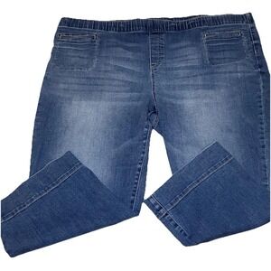 3 for $30 Closet Cleanout ,Westbound 24W Blue Denim Capri Jeans, elastic waist